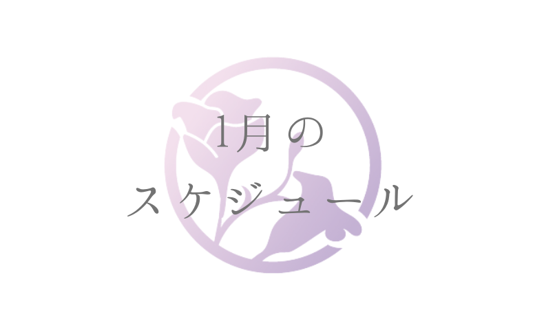 1月のスケジュール